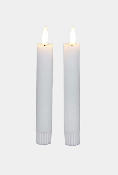 Korte LED kaarsen wit (2 stuks) - RUBY Conceptstore 