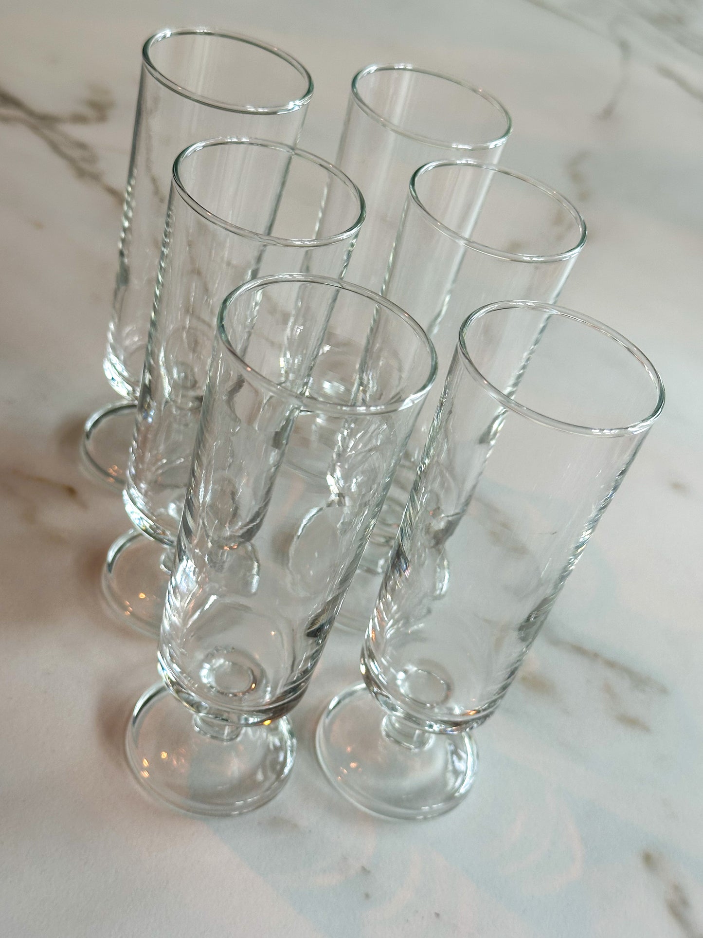 Vintage Luminarc Cavalier Champagneglazen – Set van 6 – Made in France - Ruby Conceptstore 