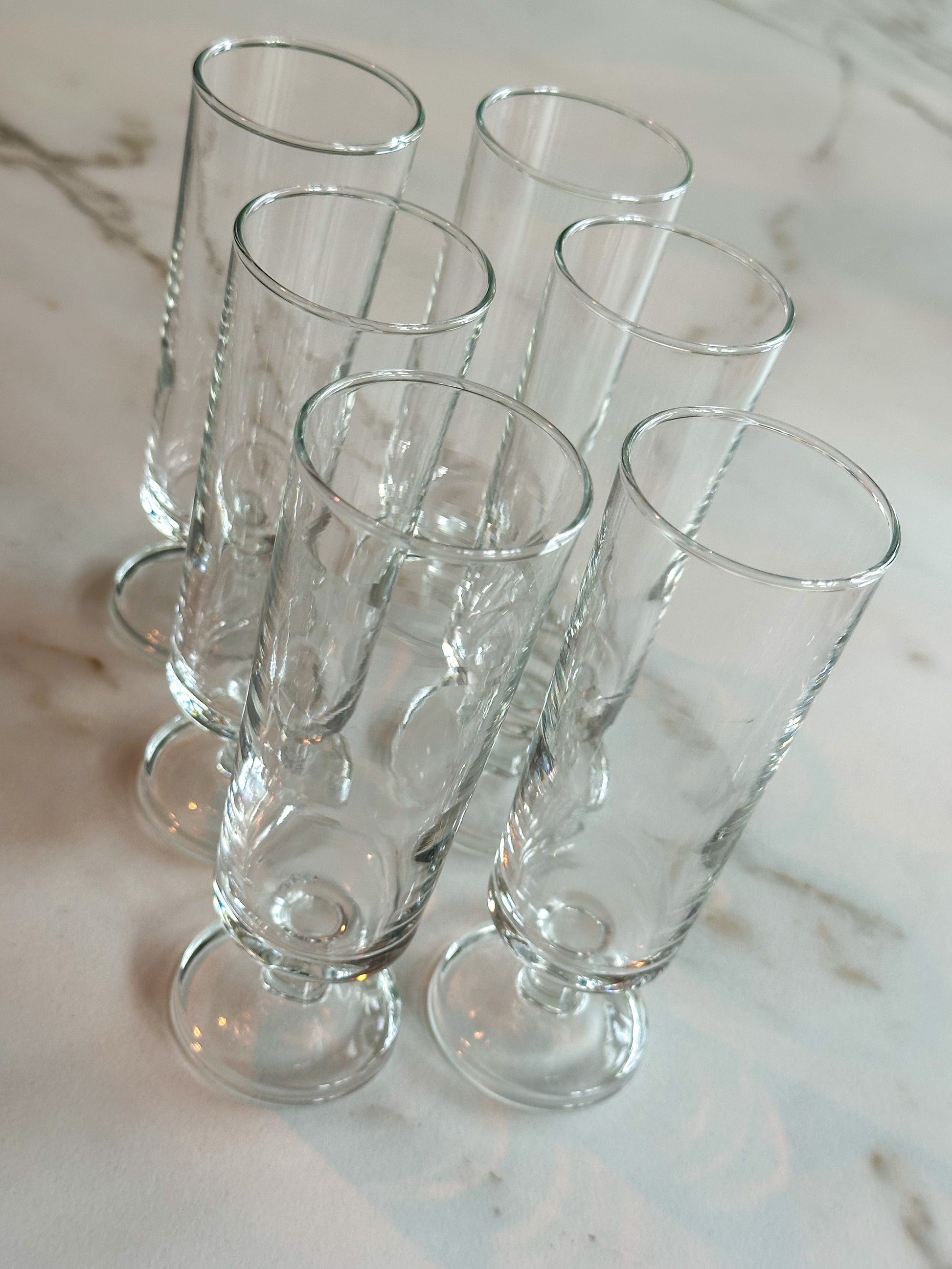 Vintage Luminarc Cavalier Champagneglazen – Set van 6 – Made in France - Ruby Conceptstore 