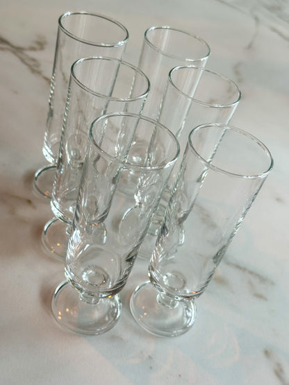 Vintage Luminarc Cavalier Champagneglazen – Set van 6 – Made in France - Ruby Conceptstore 