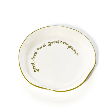 Statement Plate Good Food And Good Company | Maegen