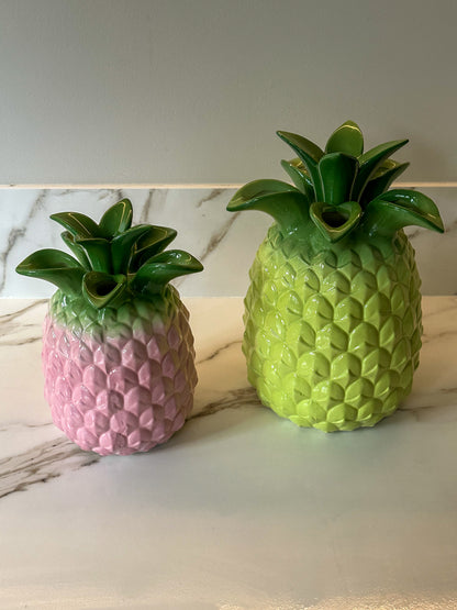 Vaas roze ananas 22 cm – Voeg een tropisch tintje toe aan je interieur! | Ruby Conceptstore