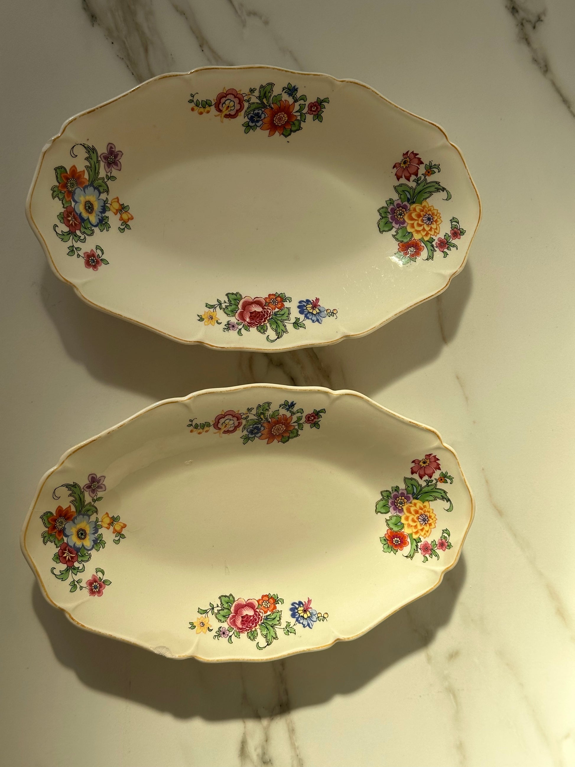 Vintage Maastricht Serveerschaal - Floral - Ruby Conceptstore 