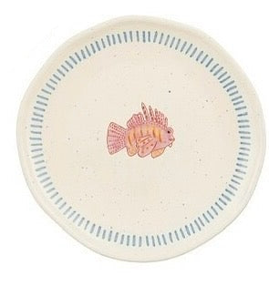 PRE ORDER - Dinerbord 26,5 cm met vis blauw