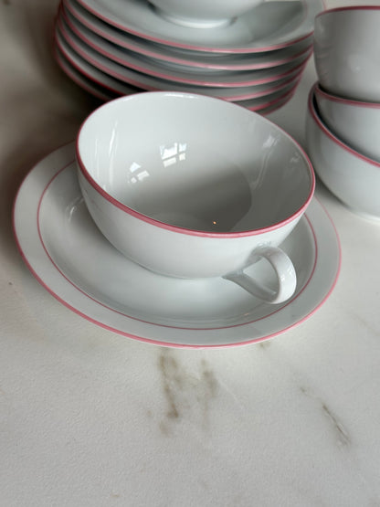 Vintage Seltmann Weiden Theeservies Roze – W. Germany