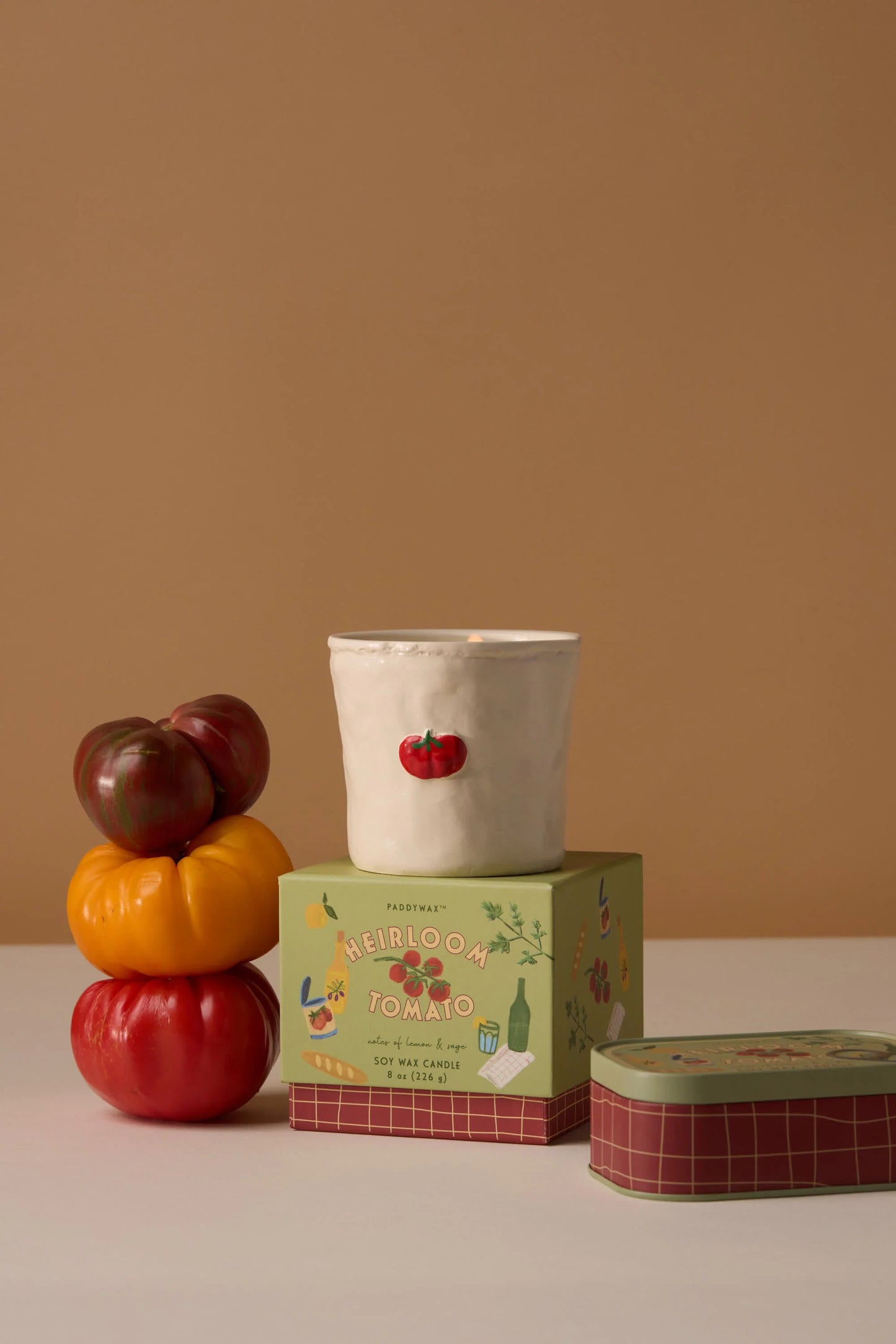 Kaars in keramiek – Paddywax Bistro Heirloom Tomato - Ruby Conceptstore 