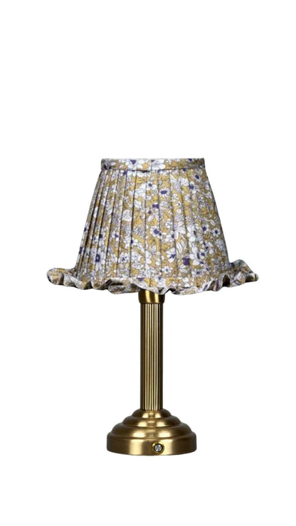 PRE ORDER - Jardin du Luxembourg – Luxe draadloze ronde tafellamp met gebloemde kap - Ruby Conceptstore 