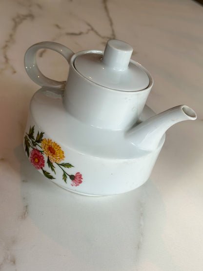 Vintage Winterling Theepot met Bloemen – West Germany Porselein - Ruby Conceptstore 