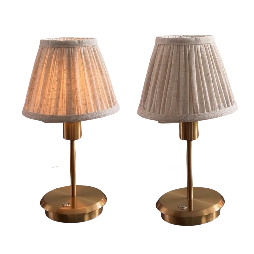 Saint-Honoré – Oplaadbare tafellamp met linnen kap