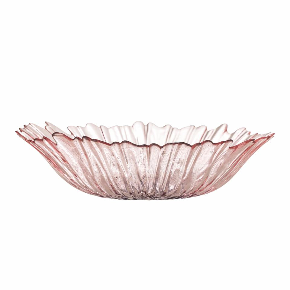 Grote glazen schaal met bloemvorm - elegant & decoratief design