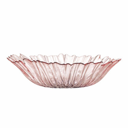 Grote glazen schaal met bloemvorm - elegant & decoratief design