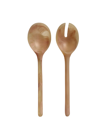 Saladeserver Set - Koraal - Ruby Conceptstore 