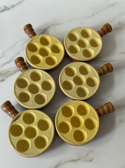 Vintage escargot schaaltjes – keramiek – Made in France (set van 2) - Ruby Conceptstore 