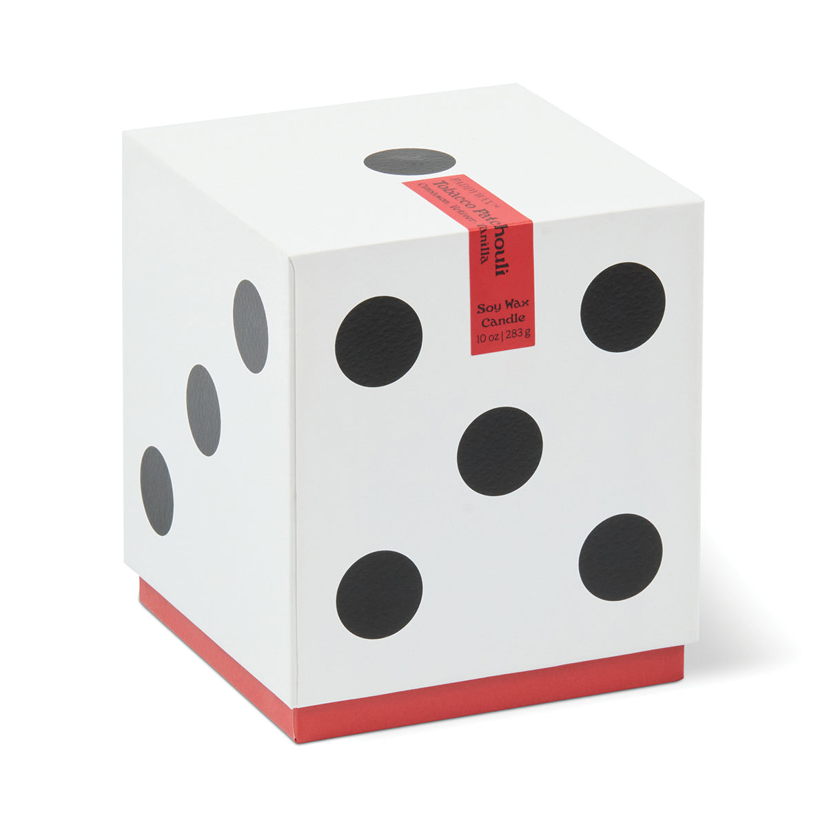 Paddywax geurkaars dobbelsteen rood