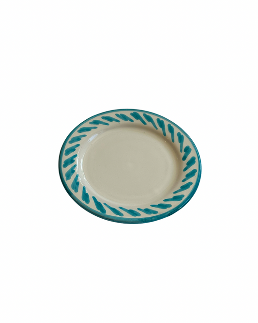 Sideplate Filo Turquoise | Rubia Cerámica