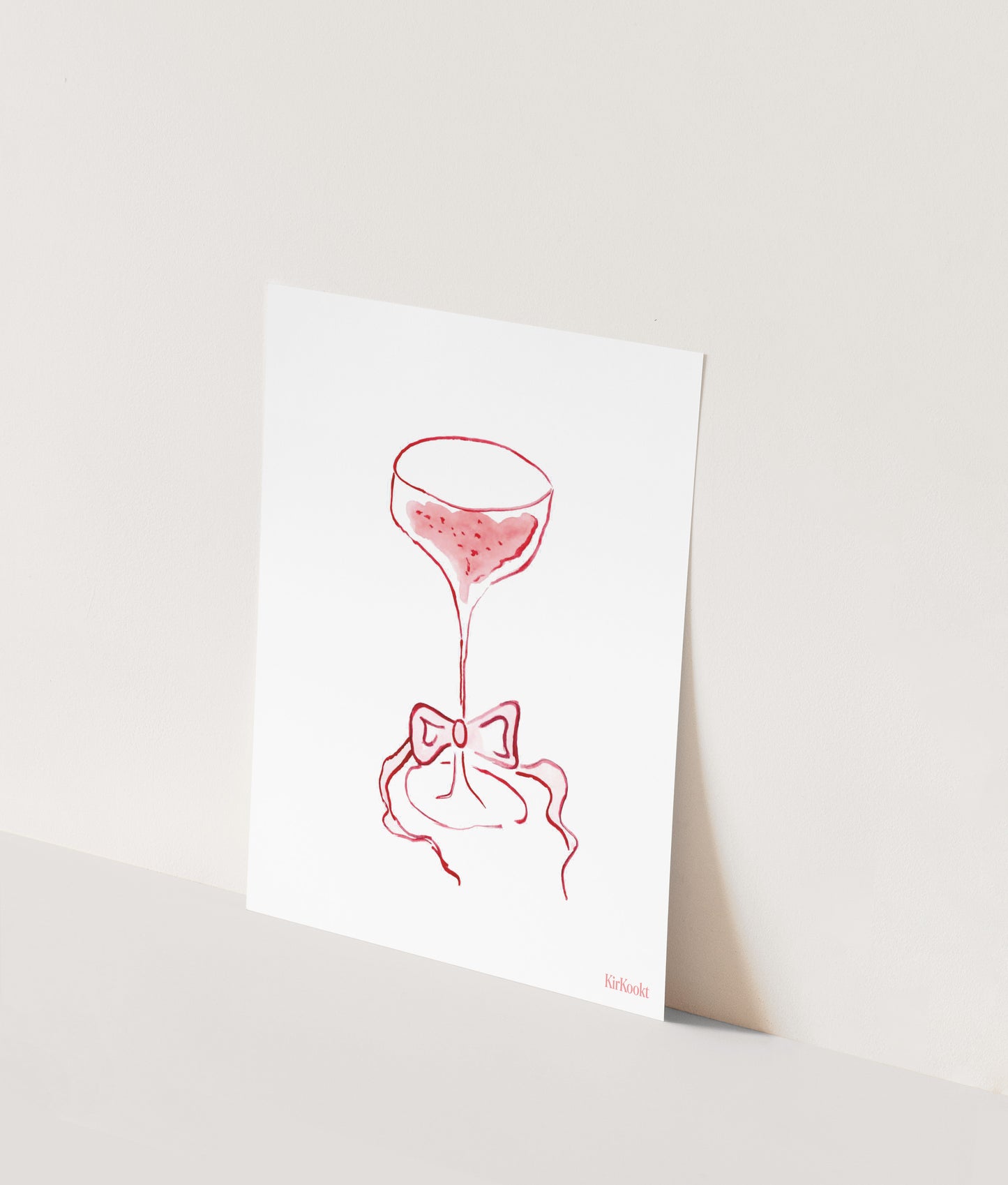 Luxe art print Champagnecoupe