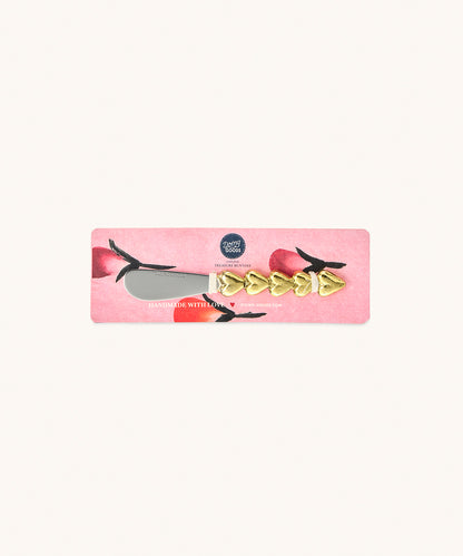 Doing Goods – Holly Heart Botermes van messing & roestvrij staal