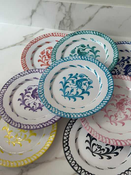 Bord 20 cm Granada turquoise | Rubia Cerámica