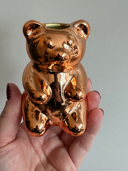 Shiny candy bear vaas: speels & trendy 10 cm - 4 kleuren