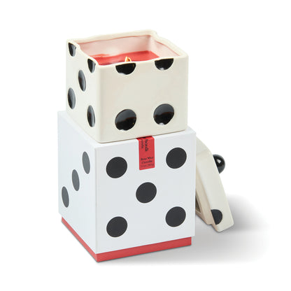 Paddywax geurkaars dobbelsteen rood