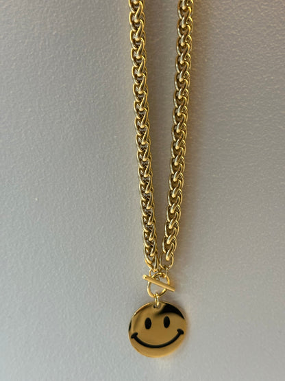 SMILEY NECKLACE GOLD
