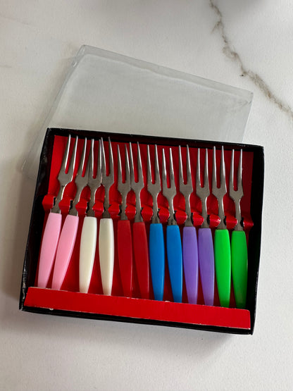 Vintage Franse Cocktailprikkers Set in Doos - Ruby Conceptstore 