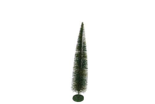 Kerstboom S dark green snow tree 30x6cm