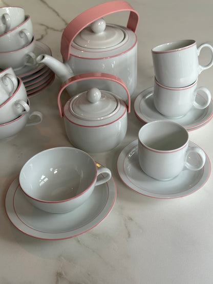 Vintage Seltmann Weiden Theeservies Roze – W. Germany