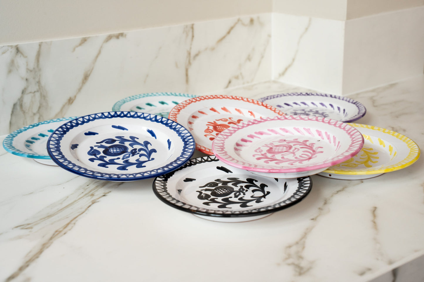Bord 20 cm Granada zwart | Rubia Cerámica