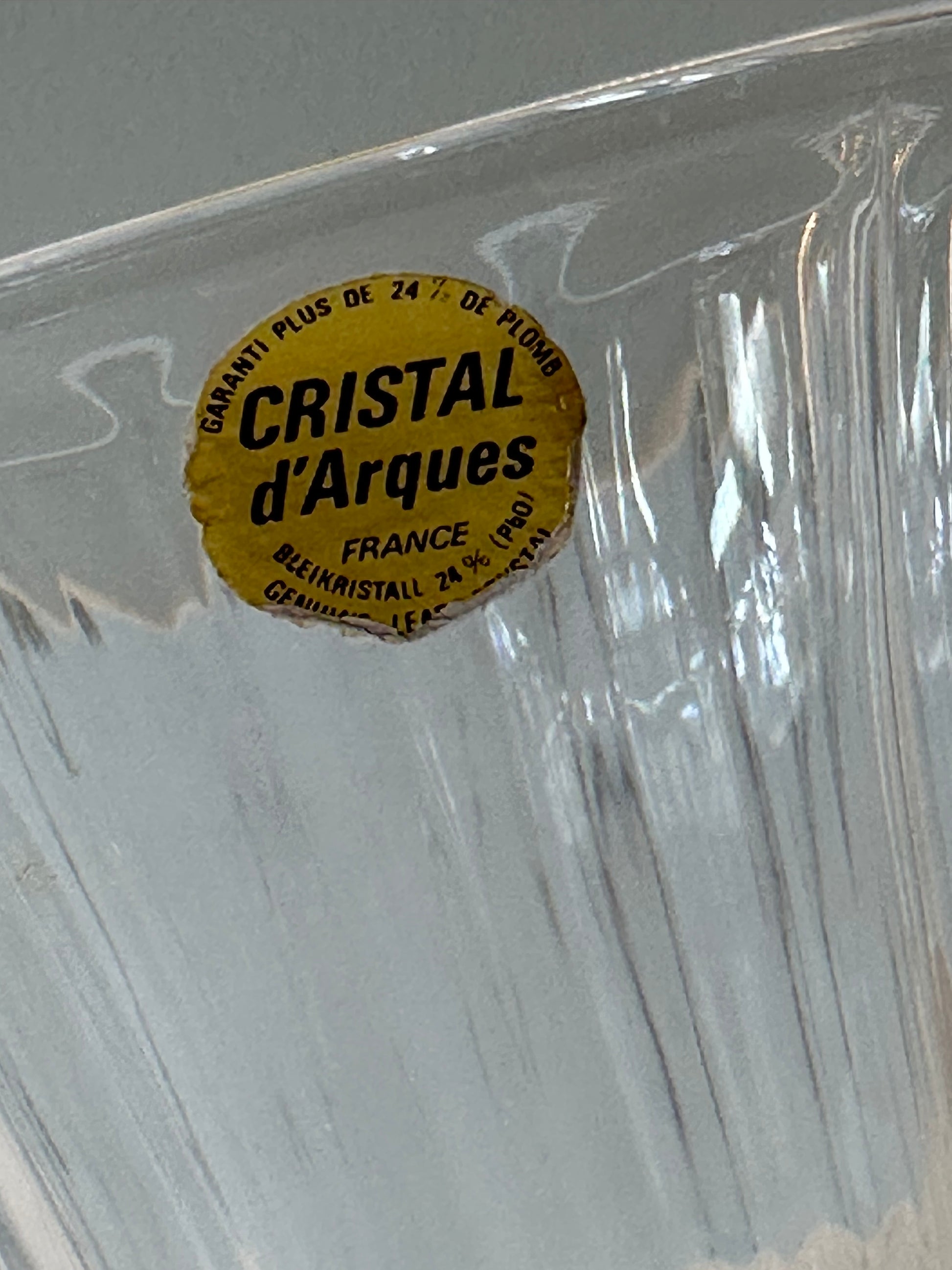 Vintage Cristal d’Arques kristallen vaas – Frankrijk - Ruby Conceptstore 