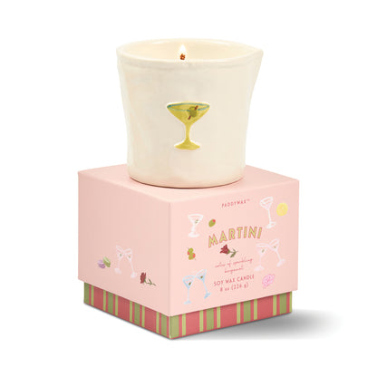 Keramieken Martini geurkaars – Paddywax Bistro