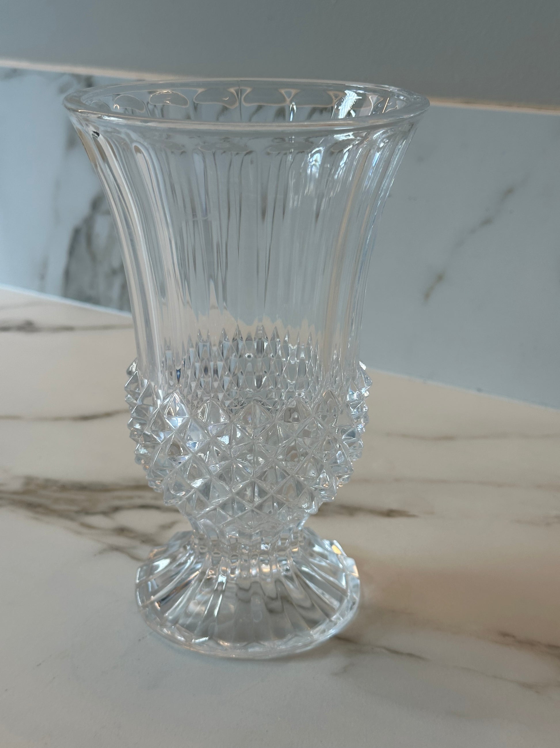 Vintage Cristal d’Arques kristallen vaas – Frankrijk - Ruby Conceptstore 