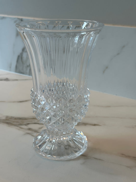 Vintage Cristal d’Arques kristallen vaas – Frankrijk - Ruby Conceptstore 