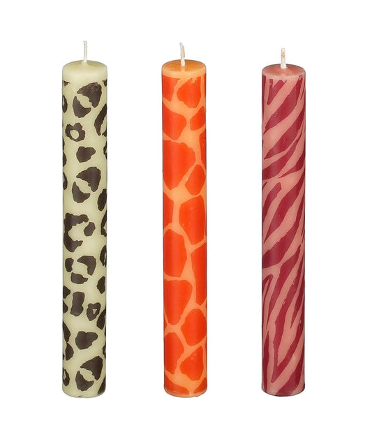 Kaarsen met dierenprint - RUBY Conceptstore 