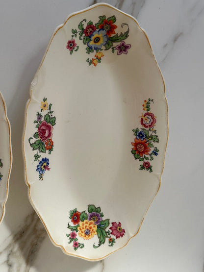 Vintage Maastricht Serveerschaal - Floral - Ruby Conceptstore 