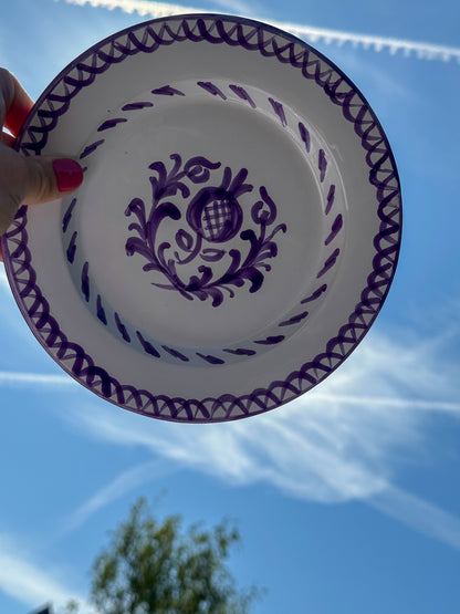 Bord 20 cm Granada blauw | Rubia Cerámica