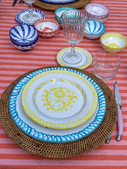 Tapasschaaltje 10 cm Palmetas Blauw | Rubia Cerámica