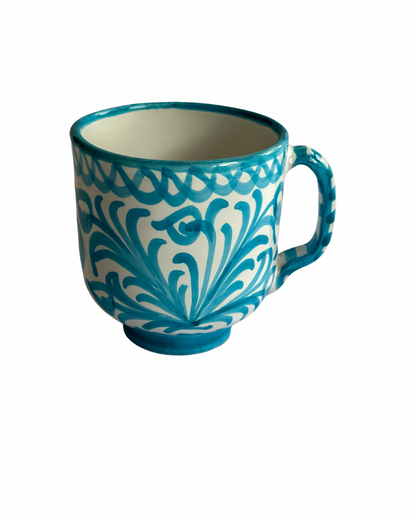 Mok Turquoise - Rubia Cerámica | Handgemaakt Spaans keramiek