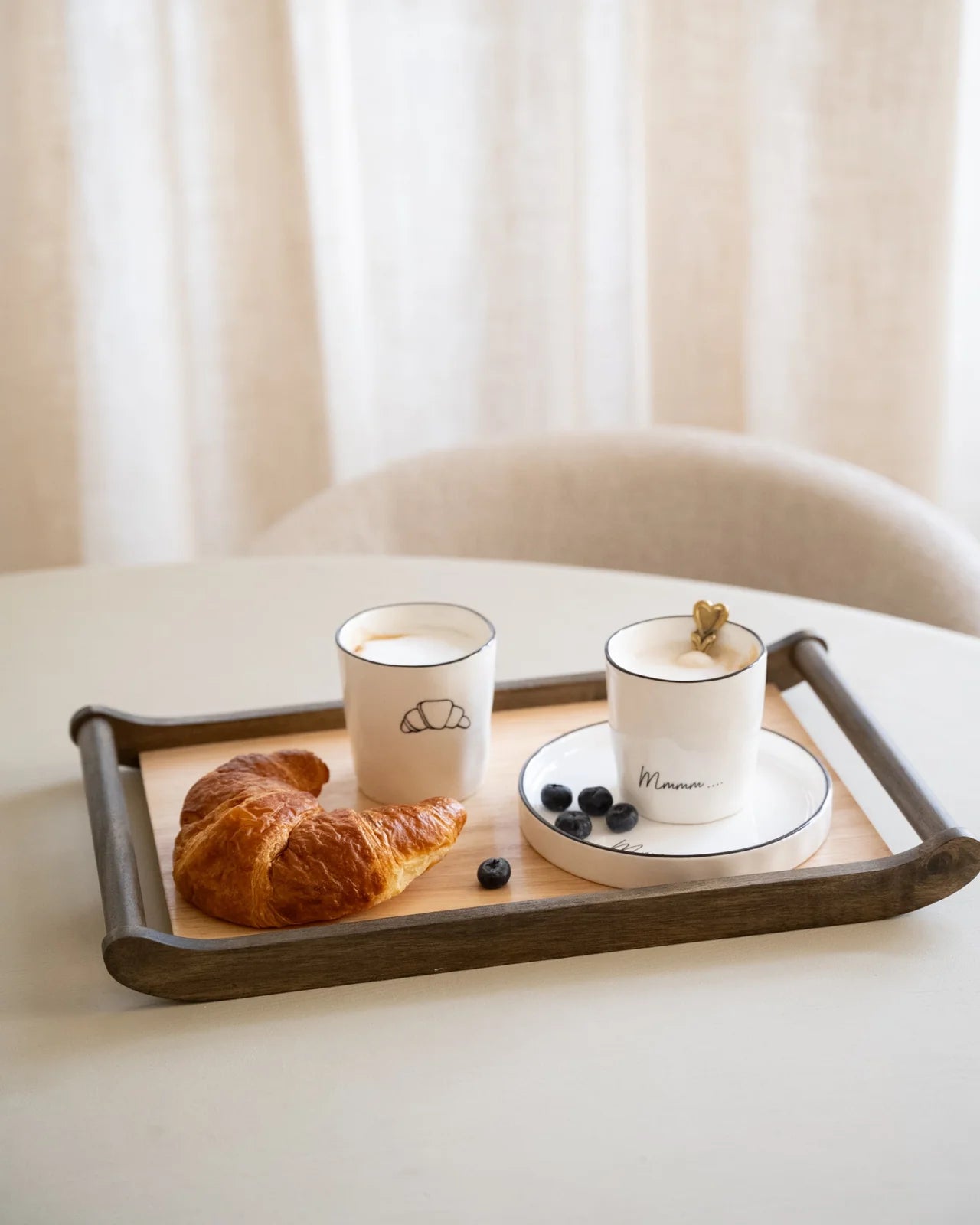 Bordjes croissant (set van 2)