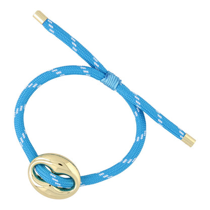 Bean Bracelet Gold – Verstelbare touwarmband met gouden bean