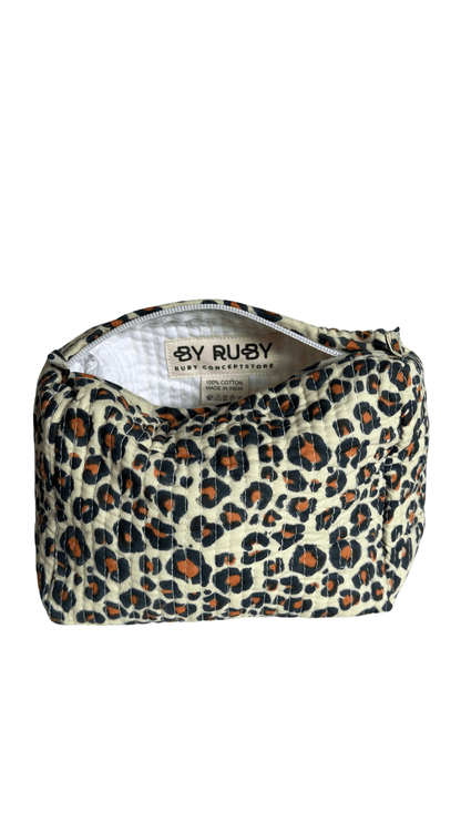 Pouch blockprint Leopard