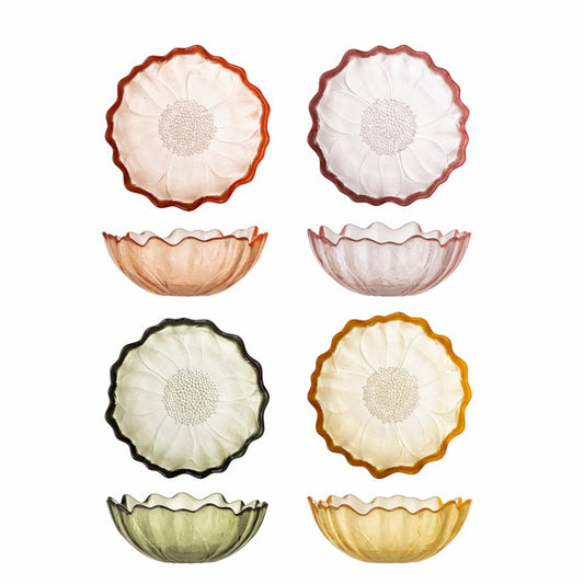 Glazen schaaltje in bloemvorm – kleurrijk & decoratief