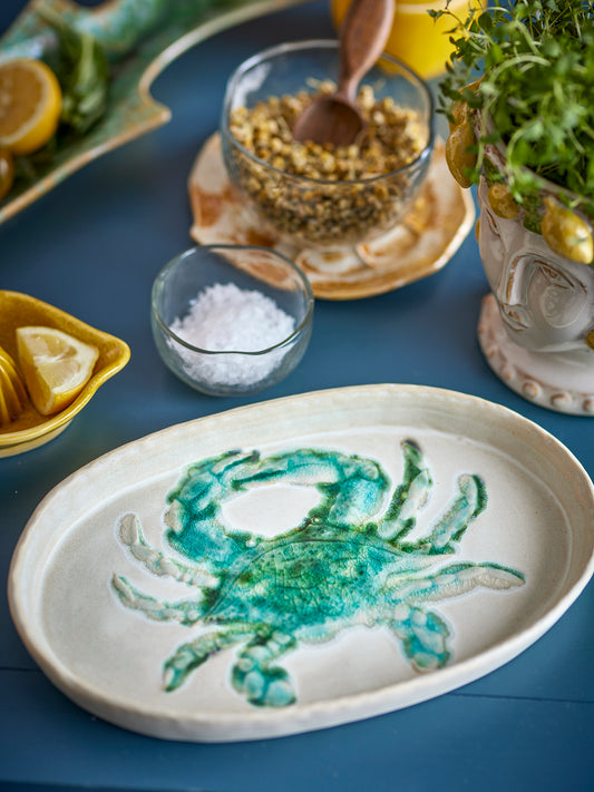 Hadden Plate – Bord met groene krab