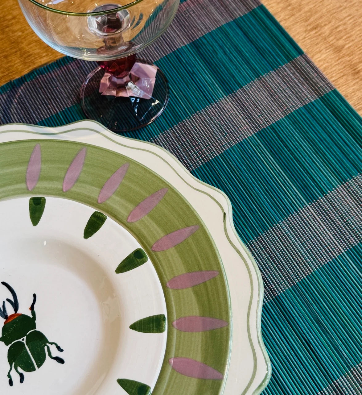Anna + Nina - Wisteria Stripe Placemat Set of 2