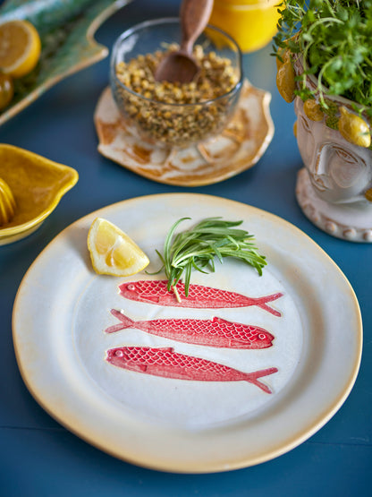 Hadden plate – Bord met rode vis