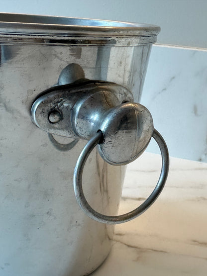 Vintage champagnekoeler – wijnkoeler met ringhandvatten - Ruby Conceptstore 