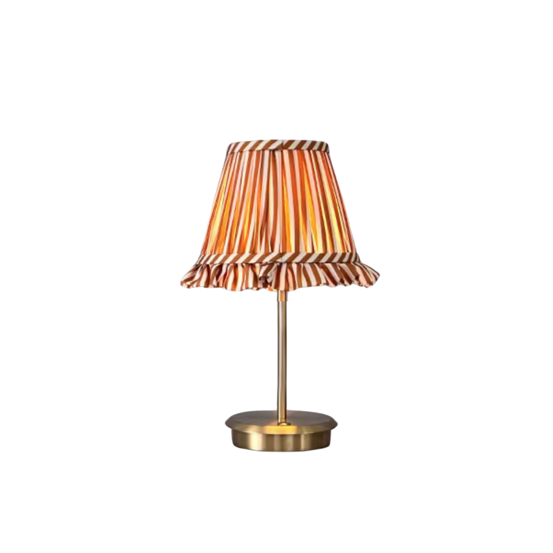 Marais – Draadloze tafellamp met gestreepte kap