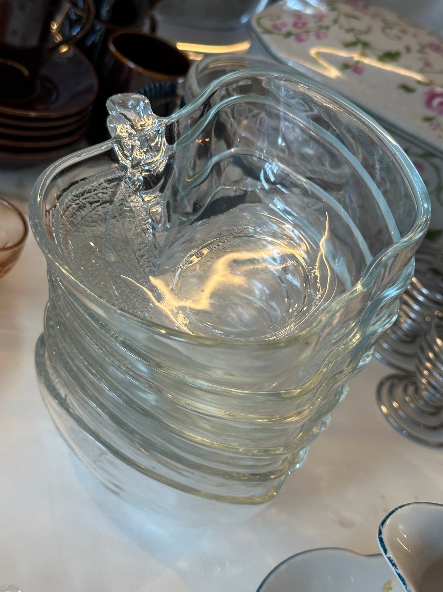 Vintage glazen appel schaaltje - Ruby Conceptstore 