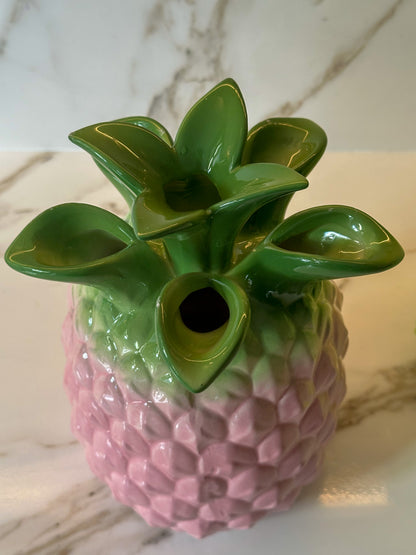 Vaas roze ananas 22 cm – Voeg een tropisch tintje toe aan je interieur! | Ruby Conceptstore