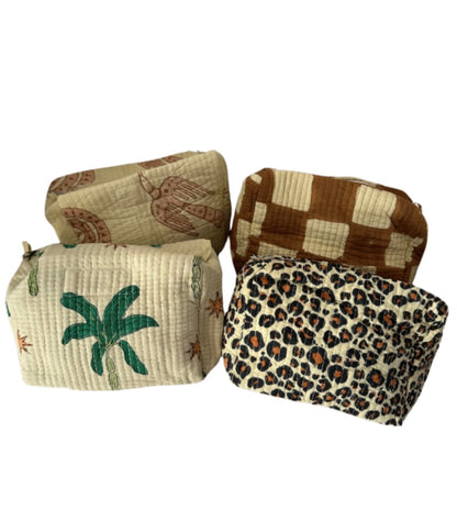 Pouch blockprint Leopard